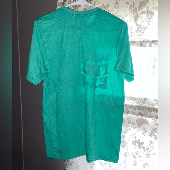 Turquoise Bella Canvas t-shirt- women’s size small, “Somebody’s fine a$$ ex-wife - Picture 2 of 3